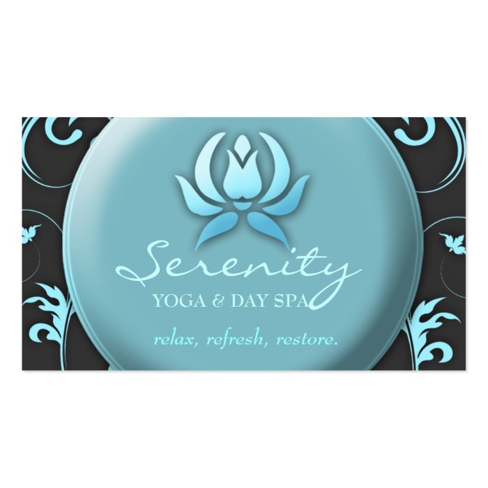 311 Peaceful Spa Delight Business Card Template