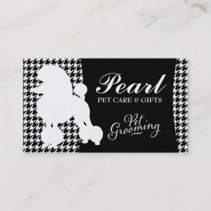 311 Pearl the Poodle Pet Grooming Business Card