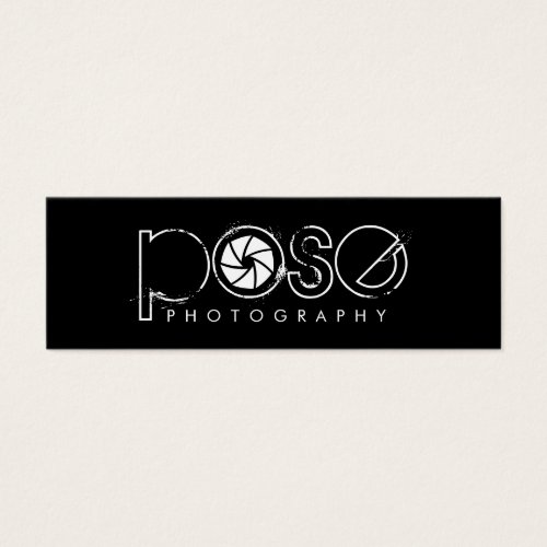 311-PHOTOGRAPHER POSE SKINNY CARD BUSINESS CARD