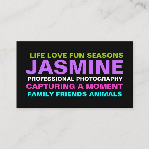 Customizable 311 Photography Business Card Template