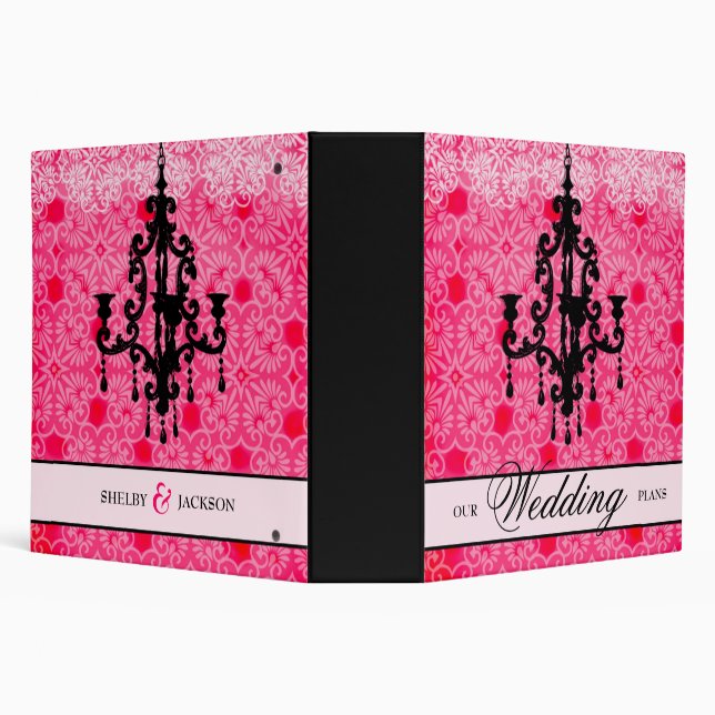 311-Pink & Black Chandelier Binder (Background)