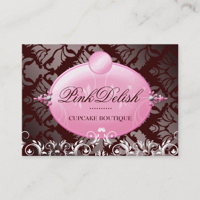 311 Pink Delish Version 2 Chocolate 3.5 x 2.5 Business Card (Front)