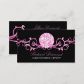311 Pink Diamond Radiance Black Business Card (Front/Back)