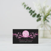 311 Pink Diamond Radiance Black Business Card (Standing Front)
