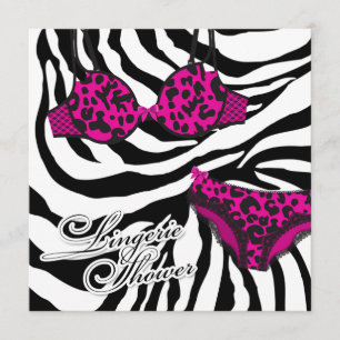311-Pink Leopard Lingerie Set Invitation