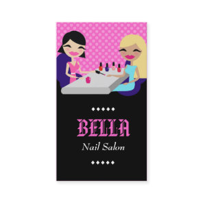 311 PINK NAIL SALON / ZEBRA FASHIONISTA 04 BUSINESS CARD