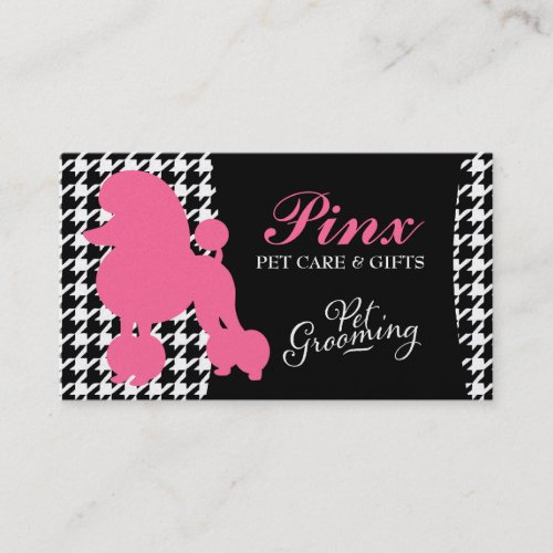 311 Pinx the Poodle Pet Card Business Card