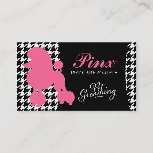 Customizable 311 Pinx the Poodle Pet Card Business Card