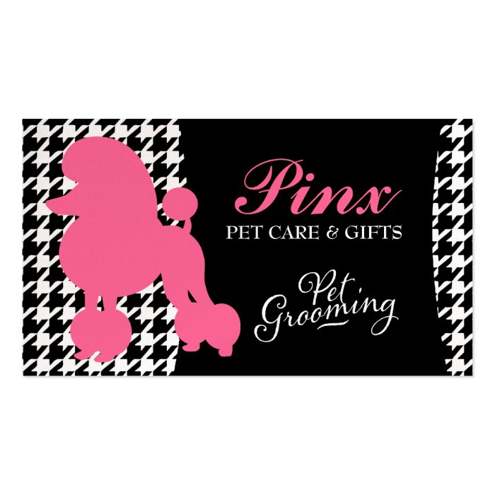 311 Pinx the Poodle Pet Card Business Card