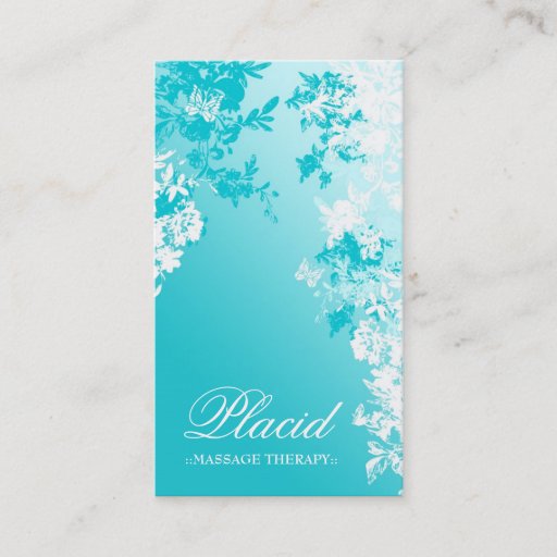 Customizable 311 PLACID GARDEN BLUE FADE BUSINESS CARD