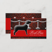 311 Posh Pet Red Carpet Crimson Fade Business Card (Front/Back)