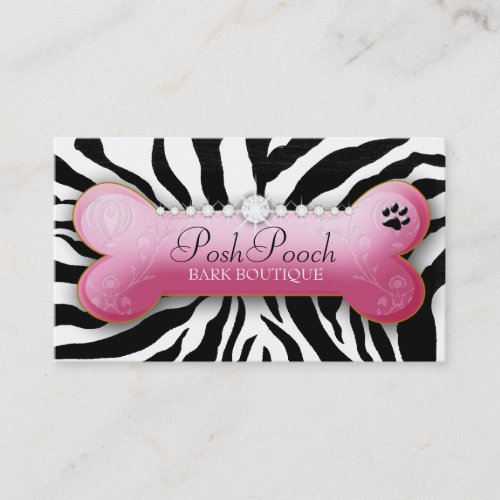 311 Posh Pooch | Zebra Business Cards