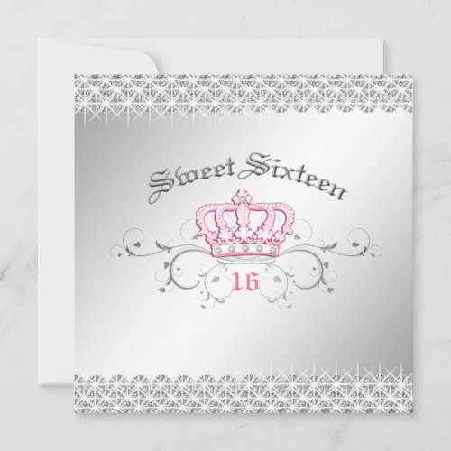 311-Queen for a Day | Sweet Sixteen Personalized Invitation