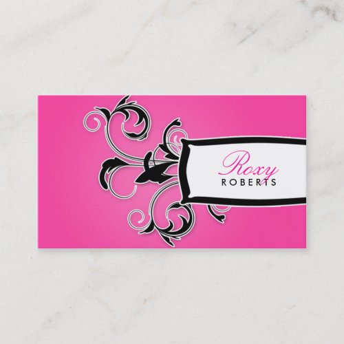 311 Roxy Black and Pink Business Card
