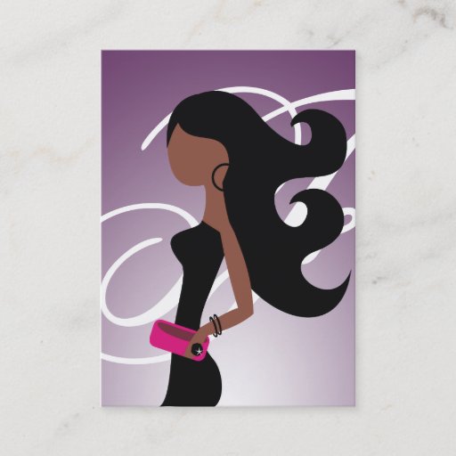 Customizable 311 Sassy African American Fashionista Business Business Card Templates