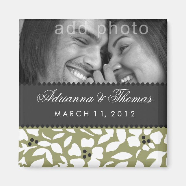 311-SAVE THE DATE SAGE GREEN MAGNET (Front)