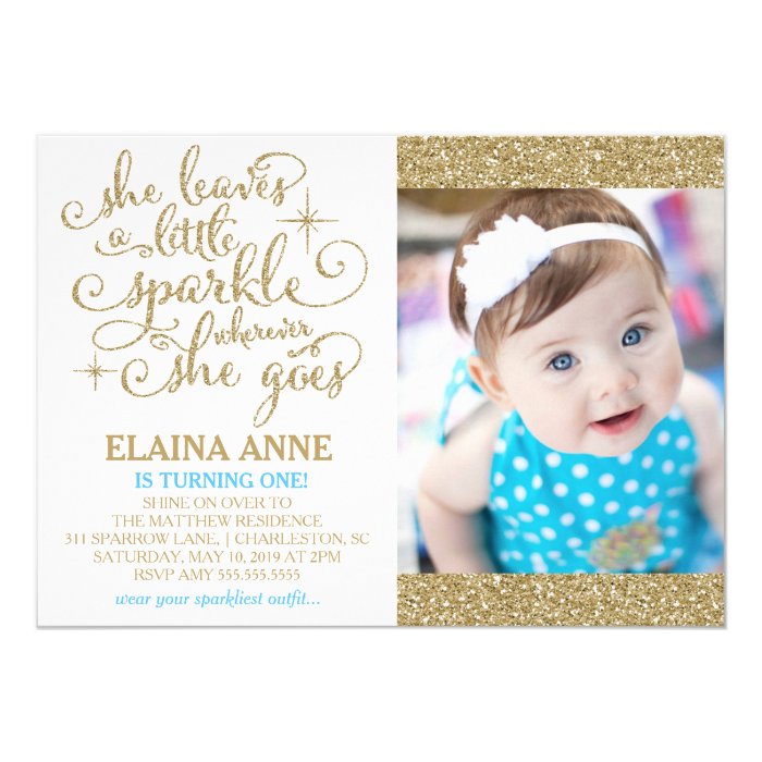 311 She Leaves a Little Sparkle Wherever She Goes Card | Zazzle
