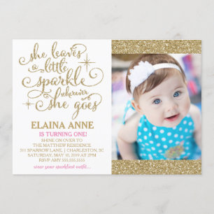 311 She Leaves a Little Sparkle Wherever She Goes Invitation