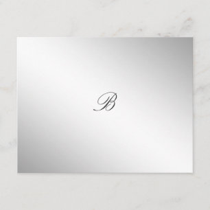 311-Silver Divine Charcoal Gray RSVP card