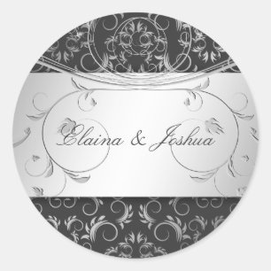 311-Silver Divine Charcoal Gray Sticker