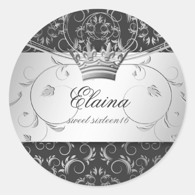 311-Silver Divine Charcoal Gray Sticker (Front)
