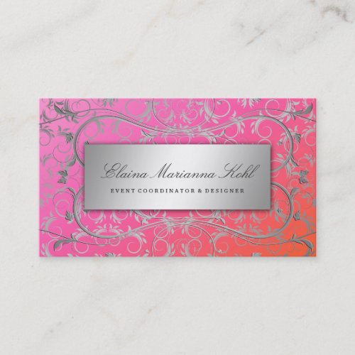 311 Silver Divine Dreamsicle Business Card Templates