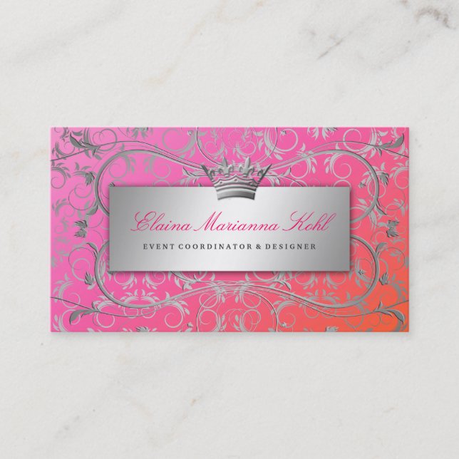 311 Silver Divine Dreamsicle Business Card (Front)