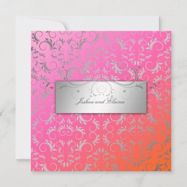 311-Silver Divine | Dreamsicle Invitation (Front)