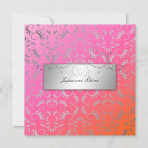 311-Silver Divine Dreamsicle Invitation