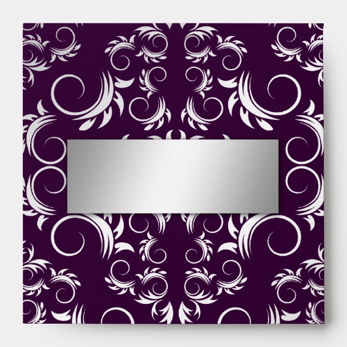 311 Silver Divine Eggplant Envelope SQUARE