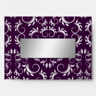 311-Silver Divine Eggplant Envelope w/front Label