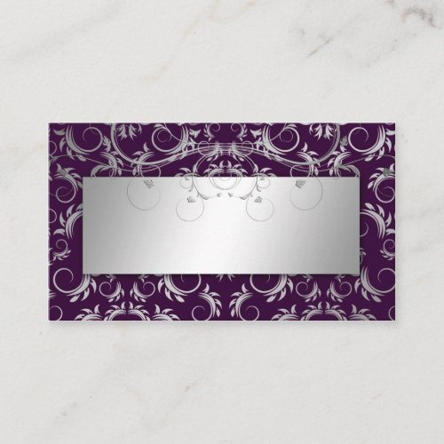 311 Silver Divine Eggplant Place Card Business Card