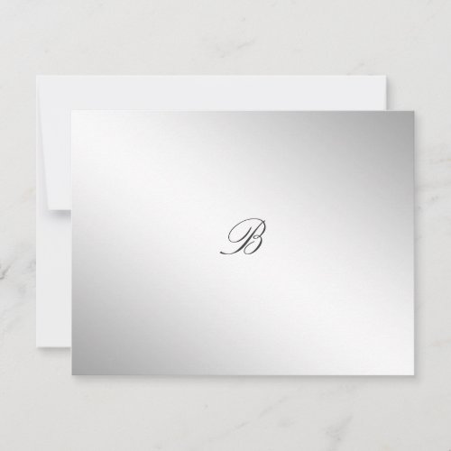 311-Silver Divine | Eggplant RSVP card