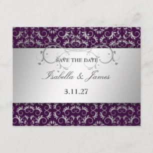 311 Silver Divine Eggplant Save the Date