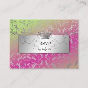 311-Silver Divine   Strawberry Lime Enclosure Card