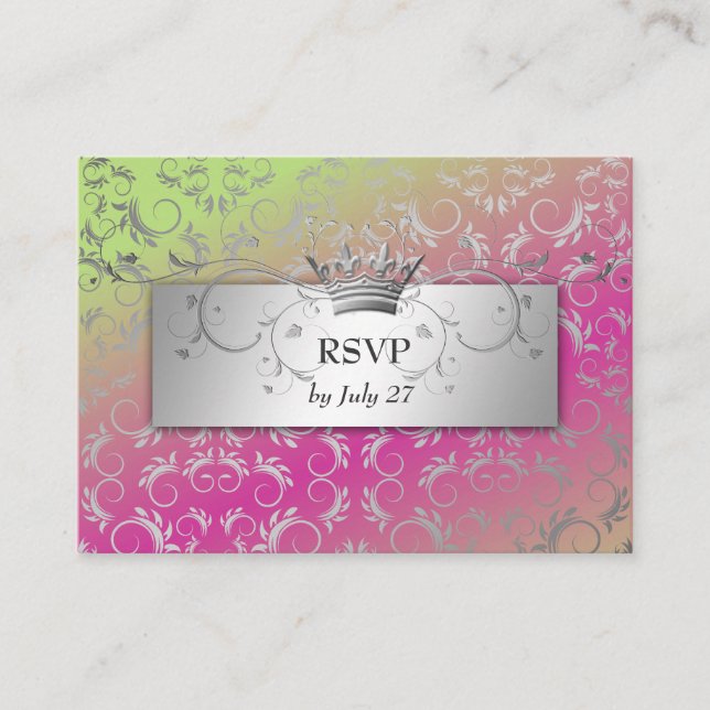 311-Silver Divine | Strawberry Lime Enclosure Card (Front)