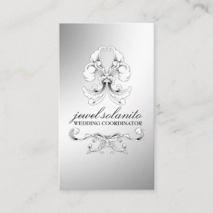 311-Silver Luxe Elegance RSVP Enclosure Card