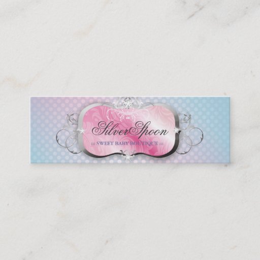 Customizable 311-Silver Spoon | Baby Boutique Business Card