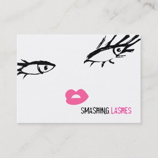 Customizable 311-Smashing Lashes Chubby B Card Business Card Templates
