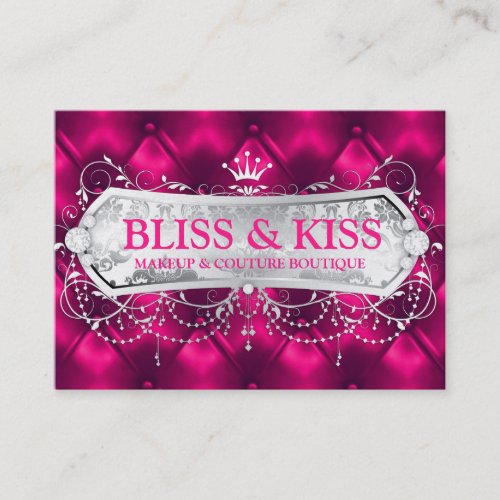311 Snow Bliss Blush Tuft Metallic Business Card