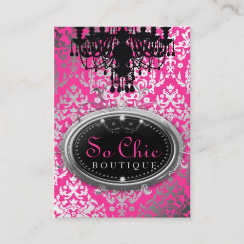 311 So Chic Boutique Hot Pink Business Card Template