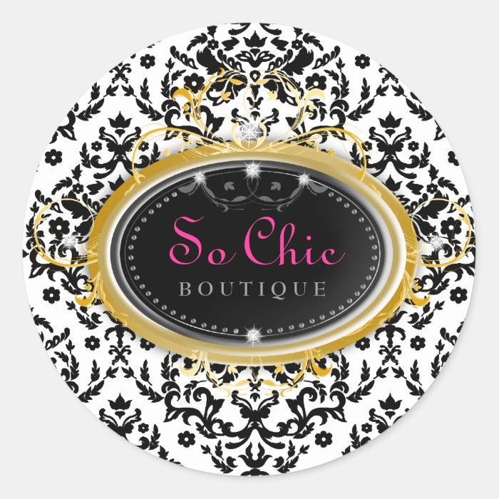 311 So Chic Boutique Sticker  White