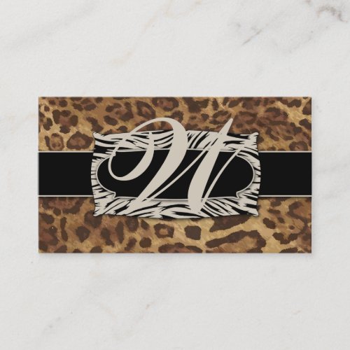 311 Sophisticated Jungle Leopard 2 Business Card