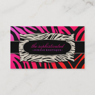 311 Sophisticated Jungle Purple Punch Business Card