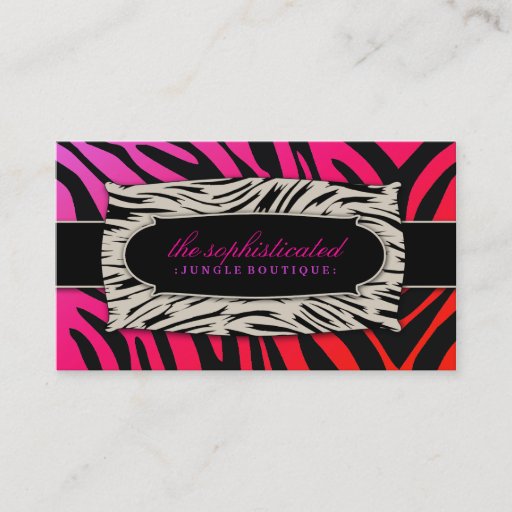 Customizable 311 Sophisticated Jungle Purple Punch Business Card Templates
