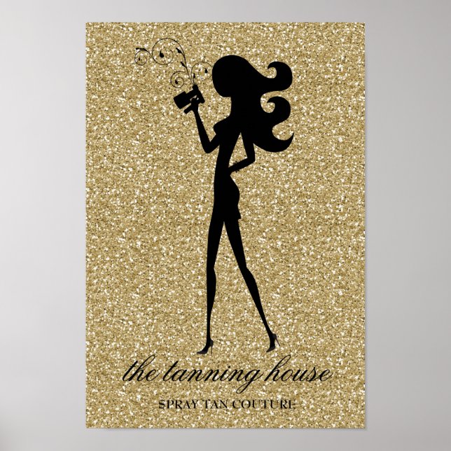 311 Spray Tan Fashionista Poster Faux Glitter (Front)