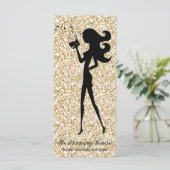 311 Spray Tan Fashionista Silhouette Gold Sparkle (Standing Front)