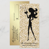 311 Spray Tan Fashionista Silhouette Gold Sparkle (Front/Back)
