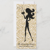 311 Spray Tan Fashionista Silhouette Gold Sparkle (Front)