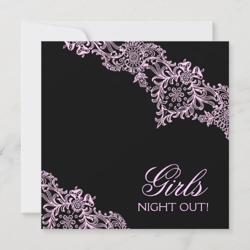311 Straight Laced Pink Black Personalized Announcement